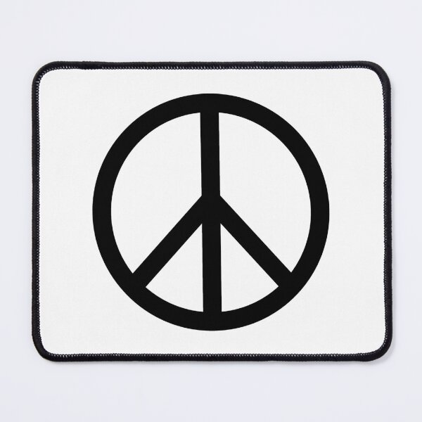 Item preview, Black Peace Sign Anti War Minimalist symbol designed and sold by pattern-archive.