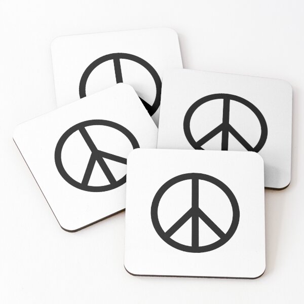Artikelvorschau, Schwarzes Friedenszeichen, Antikriegssymbol, minimalistisches Symbol entworfen und verkauft von pattern-archive.