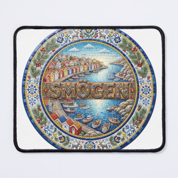 Item preview, Smogen Harbor Mosaic Travel Sticker Summer Souvenir designed and sold by Imaginarium of Chaos falcon88 .