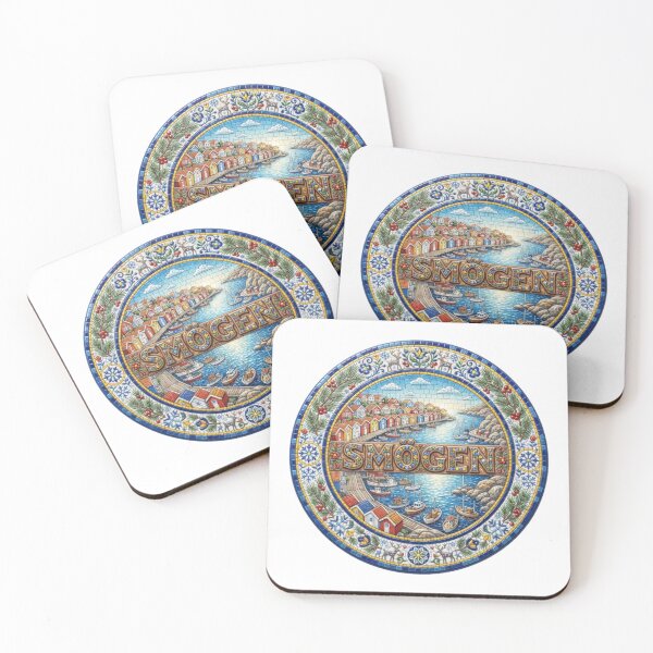 Item preview, Smogen Harbor Mosaic Travel Sticker Summer Souvenir designed and sold by Imaginarium of Chaos falcon88 .