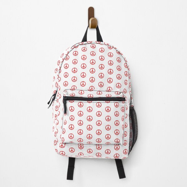 Item preview, Red Peace Sign Anti War Minimalist symbol designed and sold by pattern-archive.