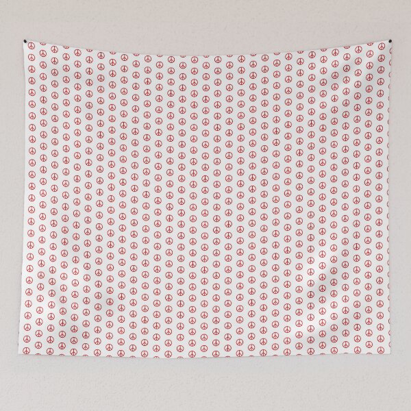 Item preview, Red Peace Sign Anti War Minimalist symbol designed and sold by pattern-archive.