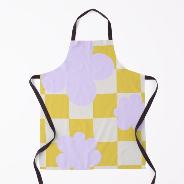Item preview, Soft Purple Floral Checkered Pattern | Cream & White Aesthetic Seamless Design designed and sold by kukiistudio.