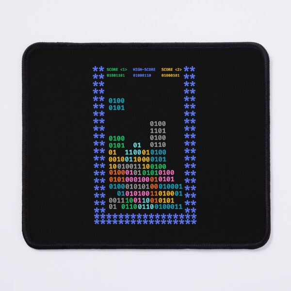 Item preview, Retro Arcade Binary Code - Programmer Humor - Binary Art designed and sold by Message from Earth.