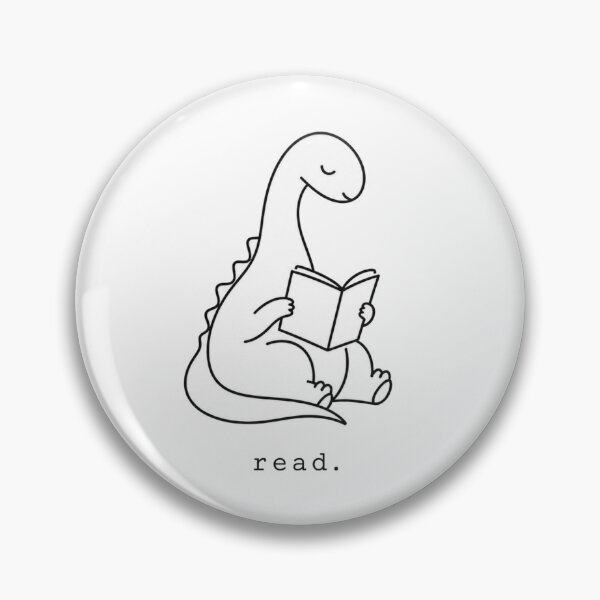 Item preview, Minimalist Dinosaur Reading Shirt Read Book Lover Line Art Aesthetic designed and sold by Yellowriversss.