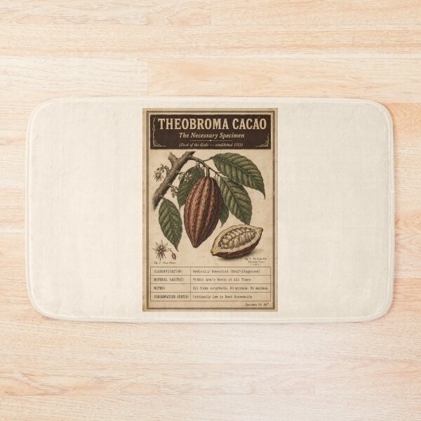 Item preview, Funny Chocolate Lover Gift Vintage Specimen Card Theobroma Cacao Chocolate Humor Shirt Chocoholic Gift Chocolate Sticker designed and sold by Fanverse Merchandise.