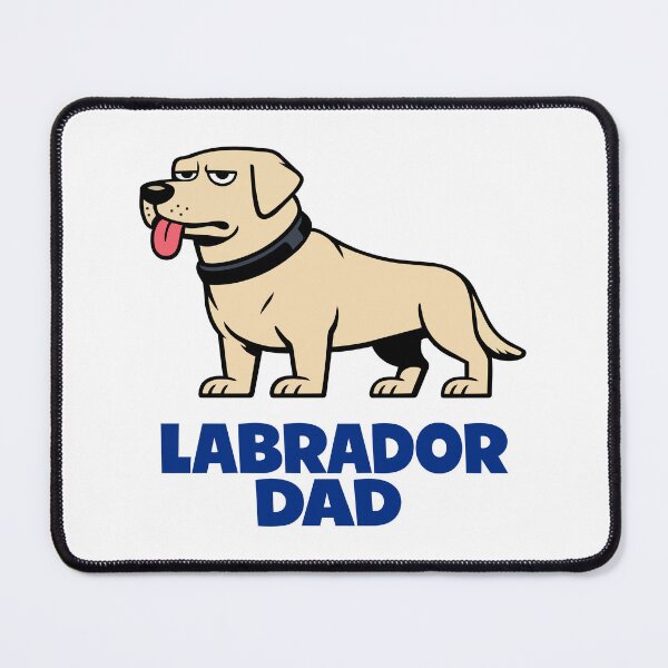 Item preview, Labrador Dad Funny Yellow Lab Dog Owner Vintage Vector designed and sold by Mdozet.