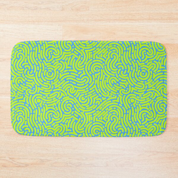 Item preview, Green Organic Rounded Jumble Maze Lines Seamless Pattern designed and sold by KAYJAY DESIGNS.