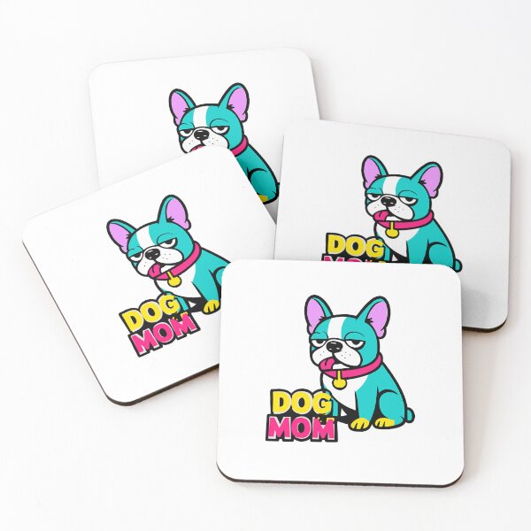 Item preview, Funny Dog Mom Boston Terrier Frenchie Vibrant Pop Art Vector designed and sold by Mdozet.