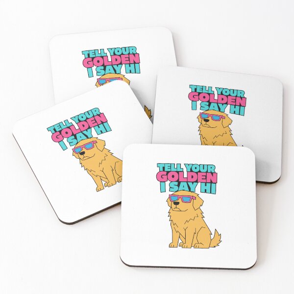 Item preview, Tell Your Golden I Say Hi Cool Golden Retriever Sunglasses Dog Vector designed and sold by Mdozet.