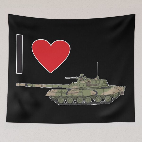 Item preview, T-80 Battle Tank Side View I Love Tank Art designed and sold by FAawRay.