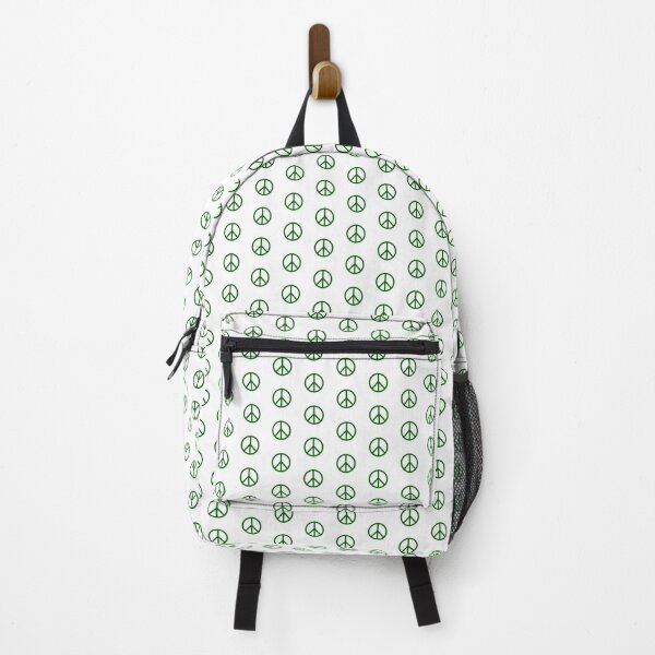 Item preview, Dark Green Peace Sign Anti War Minimalist symbol designed and sold by pattern-archive.