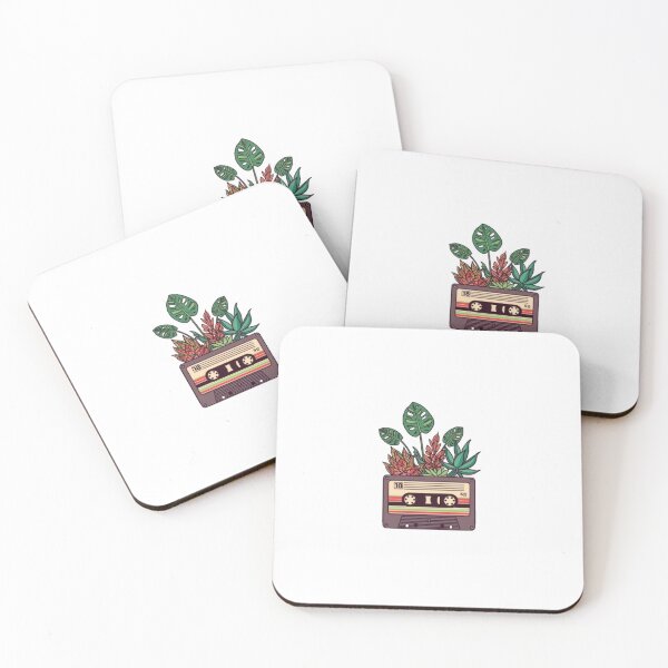 Item preview, Retro Cassette Tape Botanical Houseplants Vintage Music designed and sold by ByKayaPrints.