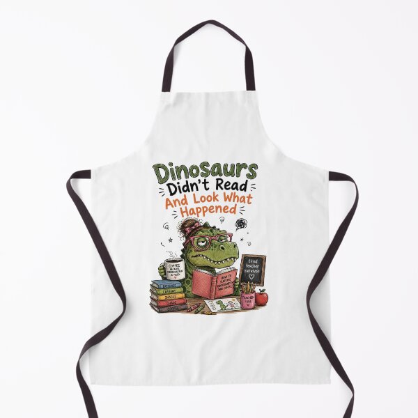 Item preview, Dinosaurs Didn't Read And Look What Happened Tired Kindergarten Teacher Dinosaur designed and sold by Yellowriversss.