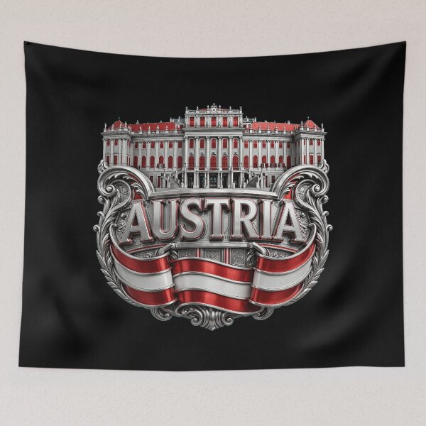 Item preview, Austria Austrian Flag Design, Austria Flag Shirt, Austrian Pride, Red White Red Flag, Vienna Austria, Alpine Heritage, European Culture, National Pride Graphic designed and sold by Typologystudios.