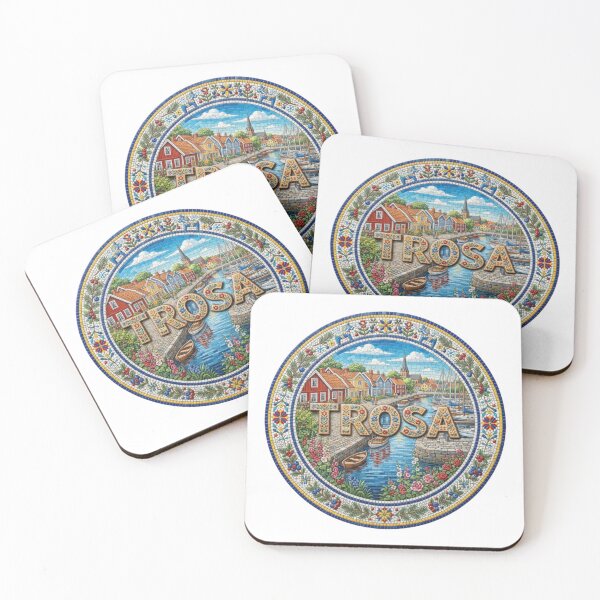 Item preview, Trosa Canal Mosaic Travel Sticker Summer Souvenir designed and sold by Imaginarium of Chaos falcon88 .