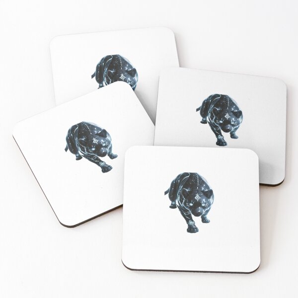 Item preview, The Vantablack Panther - Stealth Wealth & Dark Luxury Art designed and sold by Chrome cinematic.