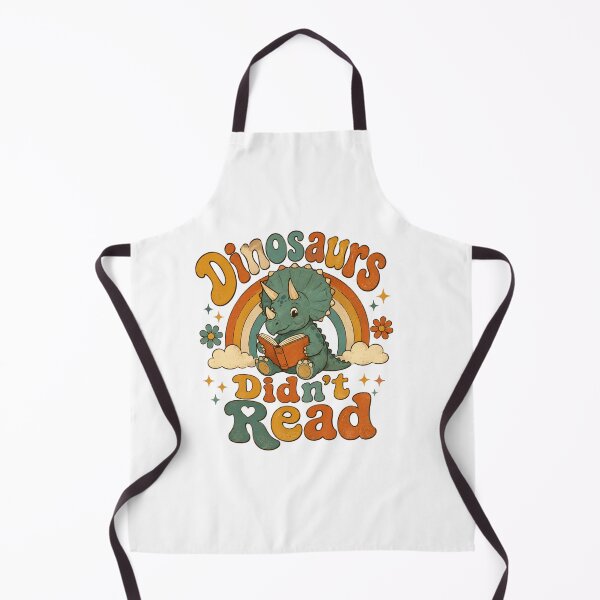 Item preview, Groovy Dinosaurs Didn't Read Retro Rainbow Triceratops Reading Shirt designed and sold by Yellowriversss.