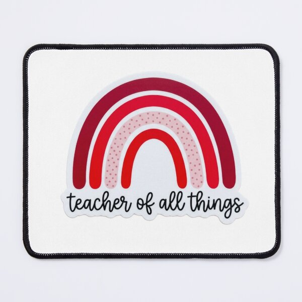 Item preview, Teacher of All Things Boho Rainbow Typography Design Cute Educator Gift designed and sold by raedattia.