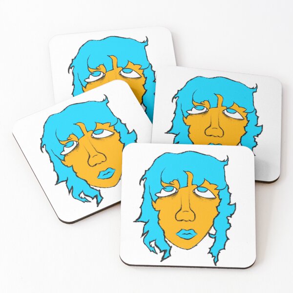 Item preview, Sad girl drawing yellow doodle art designed and sold by VANO!.