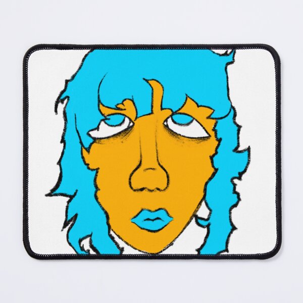 Item preview, Sad girl drawing yellow doodle art designed and sold by VANO!.