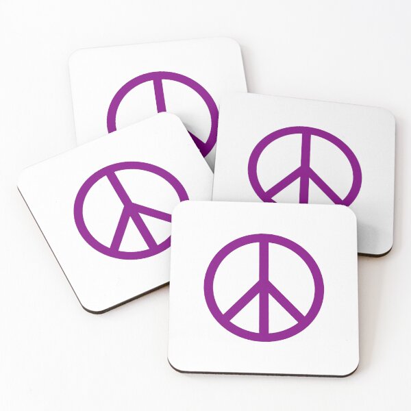 Item preview, Purple Peace Sign Anti War Minimalist symbol designed and sold by pattern-archive.