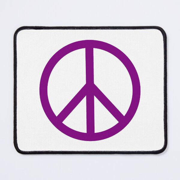Item preview, Purple Peace Sign Anti War Minimalist symbol designed and sold by pattern-archive.