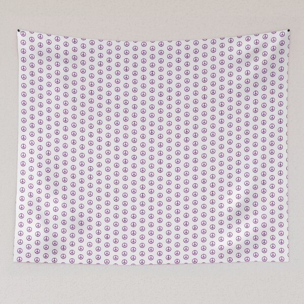 Item preview, Purple Peace Sign Anti War Minimalist symbol designed and sold by pattern-archive.