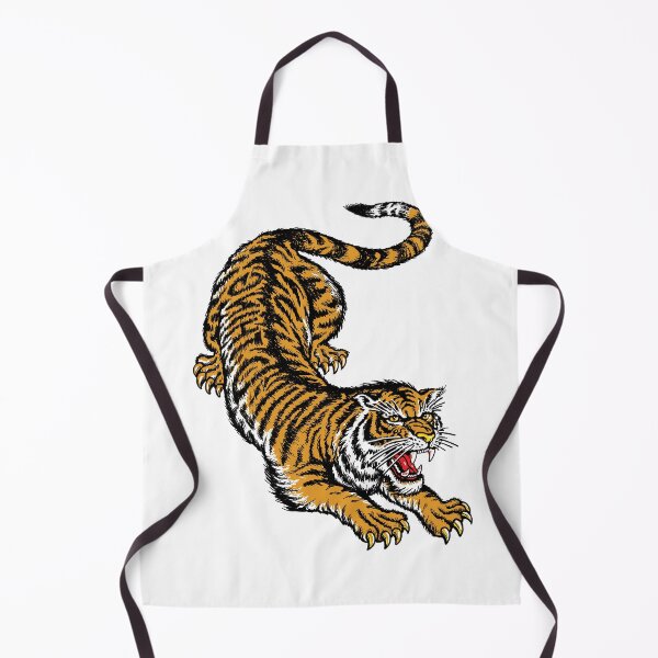 Item preview, Traditional Tattoo Crawling Tiger Graphic Art designed and sold by GunazaArt.