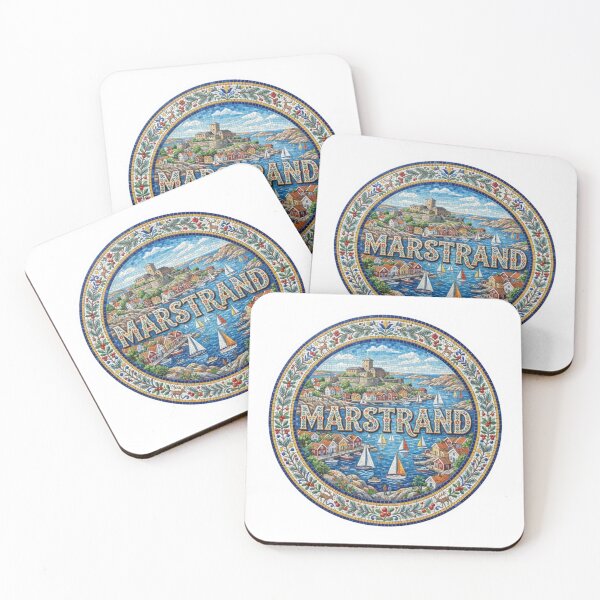 Item preview, Marstrand Sailing Mosaic Travel Sticker Summer Souvenir designed and sold by Imaginarium of Chaos falcon88 .