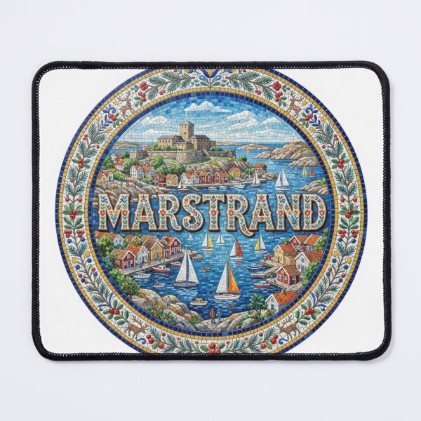 Item preview, Marstrand Sailing Mosaic Travel Sticker Summer Souvenir designed and sold by Imaginarium of Chaos falcon88 .