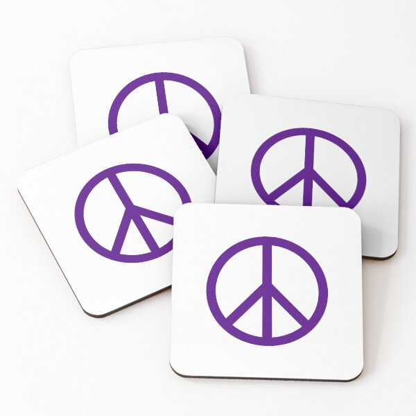 Item preview, Dark Purple Peace Sign Anti War Minimalist symbol designed and sold by pattern-archive.