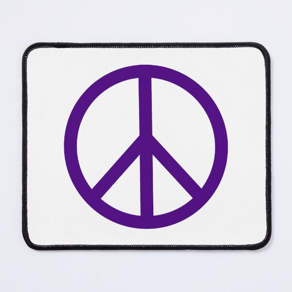Item preview, Dark Purple Peace Sign Anti War Minimalist symbol designed and sold by pattern-archive.
