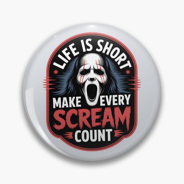 Item preview, Life Is Short, Make Every Scream Count – Funny Horror Halloween Design designed and sold by Jollys-ArtShop.