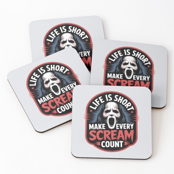 Item preview, Life Is Short, Make Every Scream Count – Funny Horror Halloween Design designed and sold by Jollys-ArtShop.