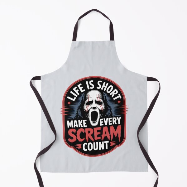 Item preview, Life Is Short, Make Every Scream Count – Funny Horror Halloween Design designed and sold by Jollys-ArtShop.