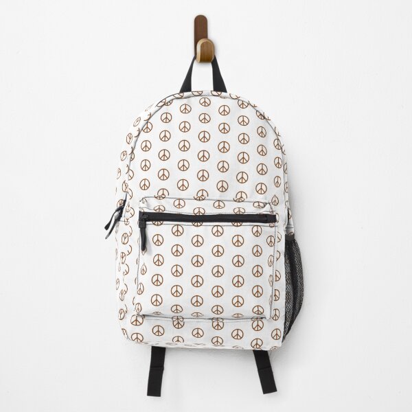 Item preview, Brown Peace Sign Anti War Minimalist symbol designed and sold by pattern-archive.