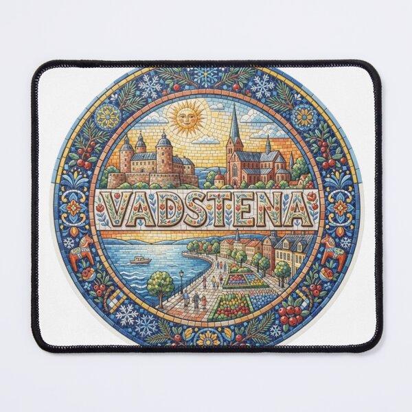 Item preview, Vadstena Castle Mosaic Travel Sticker Summer Souvenir designed and sold by Imaginarium of Chaos falcon88 .