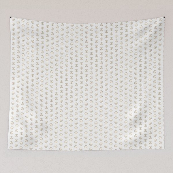 Item preview, Tan Peace Sign Anti War Minimalist symbol designed and sold by pattern-archive.