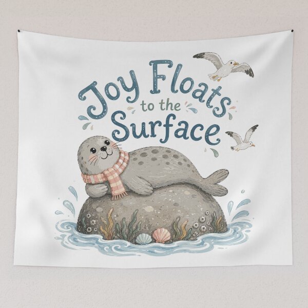 Item preview, Sunny Flippers - Cute Seal designed and sold by bapupa.