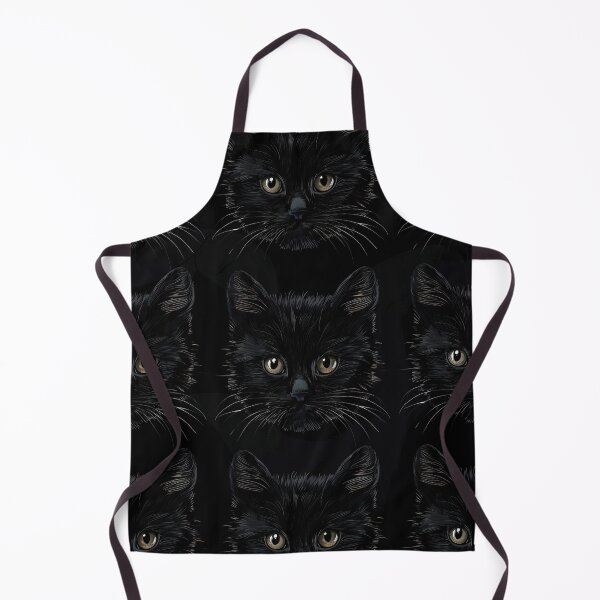 Item preview, Black Cat Face Seamless Pattern designed and sold by store52.