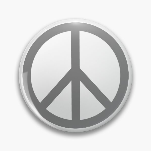 Item preview, Gray Peace Sign Anti War Minimalist symbol designed and sold by pattern-archive.