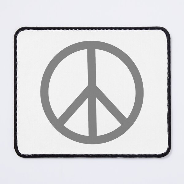 Item preview, Gray Peace Sign Anti War Minimalist symbol designed and sold by pattern-archive.
