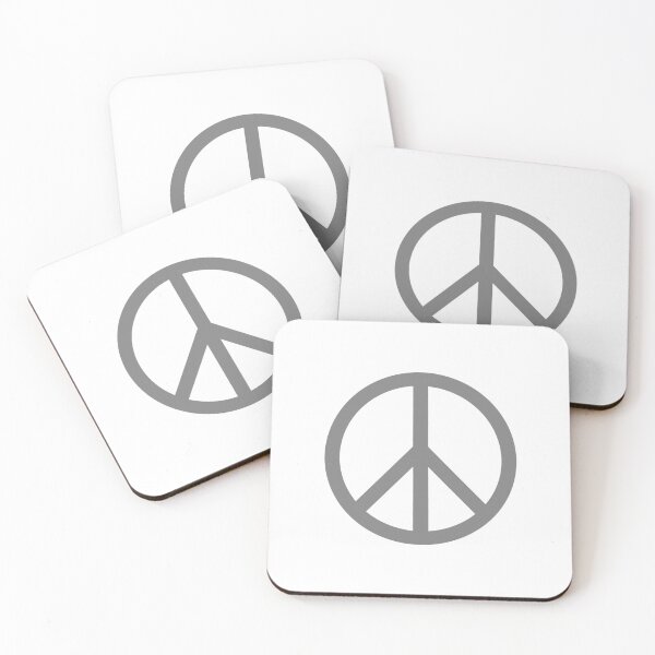 Item preview, Gray Peace Sign Anti War Minimalist symbol designed and sold by pattern-archive.