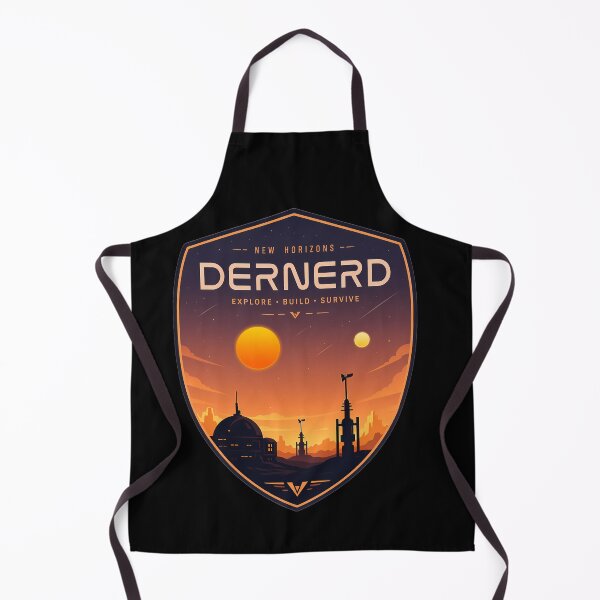 Item preview, Retro Sci-Fi Desert Outpost Emblem - Dernerd New Horizons designed and sold by FrontierCosmic.