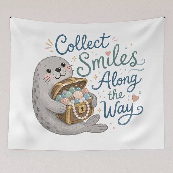 Item preview, Tidal Treasure - Cute Seal designed and sold by bapupa.
