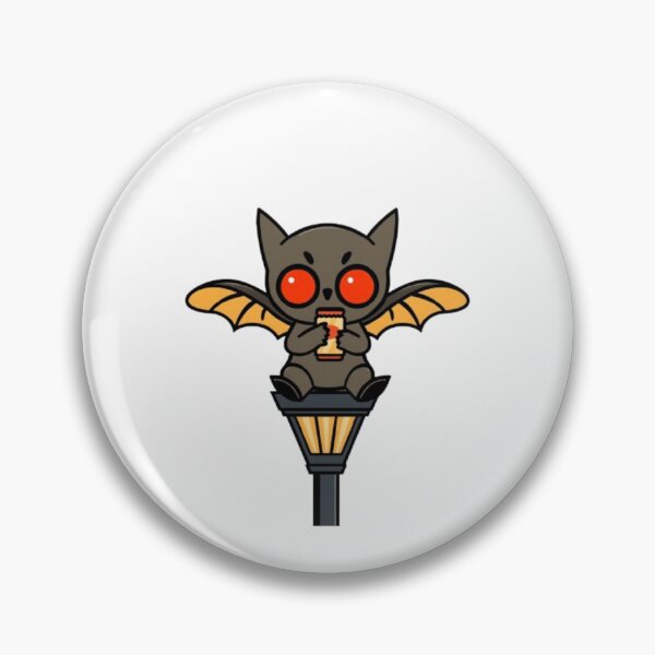Item preview, Cute Bat Sitting On Street Lamp Eating Snack designed and sold by ByKayaPrints.