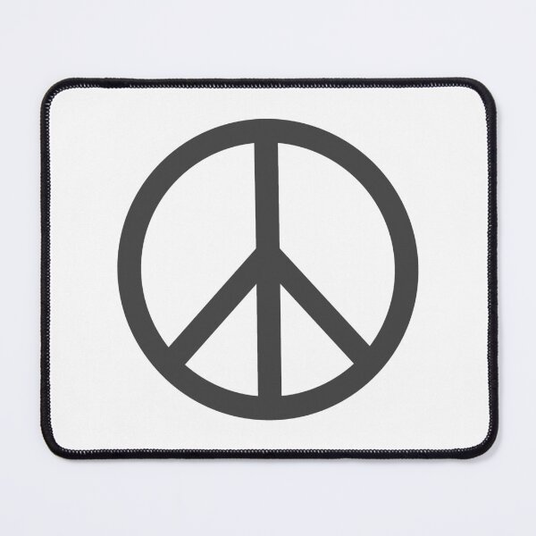 Item preview, Dark Gray Peace Sign Anti War Minimalist symbol designed and sold by pattern-archive.