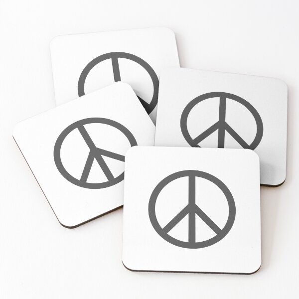 Item preview, Dark Gray Peace Sign Anti War Minimalist symbol designed and sold by pattern-archive.