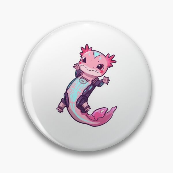 Item preview, Cyberpunk Axolotl Futuristic Sci-Fi Amphibian designed and sold by ByKayaPrints.